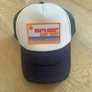 SOUTH COAST ADULT RETRO SQUARE TRUCKER HAT NAVY